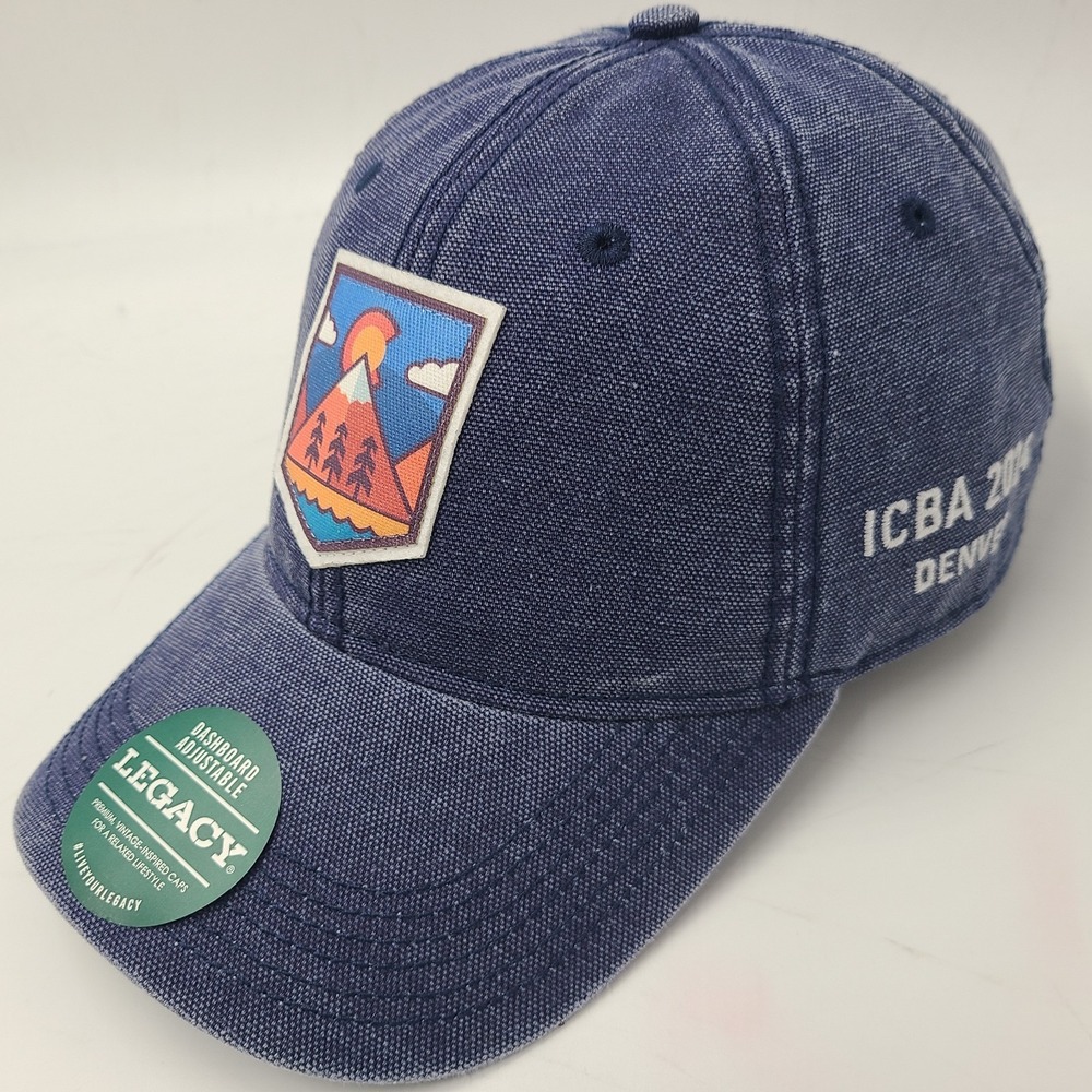 Colorado Hat Strapback Legacy Blue ICBA 2024 Denver Adjustable Cotton Casual Men